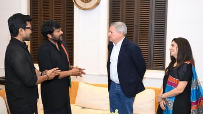 చిరంజీవి నివాసానికి నెట్ఫ్లిక్స్ సీఈఓ టెడ్ సరండోస్... మెగా హీరోలతో భేటీ!