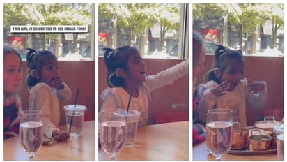 ഇന്ത്യന് ഭക്ഷണത്തിനുള്ള കാത്തിരിപ്പ്; ദത്തെടുക്കപ്പെട്ട കുട്ടിയുടെ ഭാവപ്രകടനത്തിൽ കണ്ണ് നിറഞ്ഞ് കാഴ്ചക്കാര്