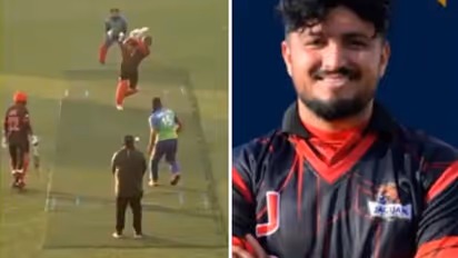 Hamza Saleem Dar shatters T10 Records: Scores 193 runs of 43 balls in European cricket league (WATCH)
