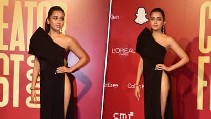 In pictures: Here why Tejasswi Prakash's black high slit dress is talk of the town