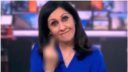 ലൈവ് ആയത് അറിയാതെ 'നടുവിരൽ' ഉയർത്തിക്കാട്ടി വാർത്ത അവതാരക; 'ഇതാണോ ബിബിസിയുടെ പ്രൊഫഷണലിസം', കടുത്ത വിമർശനം