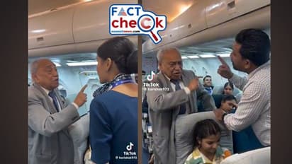 വിമാനത്തില് വൃദ്ധനുമായി പൊരിഞ്ഞ തര്ക്കം, അടിയുടെ വക്കോളം, ഇടപെട്ട് എയര്ഹോസ്റ്റസ്; വീഡിയോയില് ട്വിസ്റ്റ്