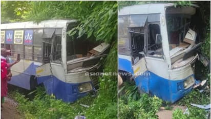 ബ്രേക്ക് പോയ ബസ് ഇടിച്ചുകയറി, 15 പേർക്ക് പരിക്ക്, 2 പേരുടെ നില ഗുരുതരം, അപകടത്തിൽപ്പെട്ടത് തമിഴ്നാടിന്റെ ബസ്