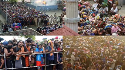 ശബരിമലയിൽ തിരക്ക് തുടരുന്നു, 14 മണിക്കൂര് വരെ ക്യൂ, പൊലീസും ദേവസ്വം ബോർഡും തമ്മില് ശീതസമരം