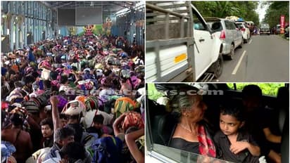 ശബരിമലയിൽ വൻ തിരക്ക്, ഭക്ഷണവും വെള്ളവുമില്ലാതെ എരുമേലി-നിലക്കൽ പാതയിൽ തീർത്ഥാടകർ, 5 മണിക്കൂറായി കുടുങ്ങി