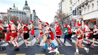 கிறிஸ்துமஸை முன்னிட்டு அரை நிர்வாண ஓட்டம்! ஹங்கேரியின் வித்தியாசமான கொண்டாட்டம் ஏன் தெரியுமா?