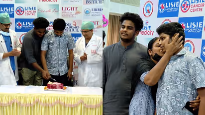 തുടിക്കുന്ന ഹൃദയം, അന്ന് സൂര്യ, ഇന്ന് ഹരി; ജീവിതം തിരിച്ചുകിട്ടിയ സന്തോഷം കേക്ക് മുറിച്ച് പങ്കിട്ട് മടങ്ങി