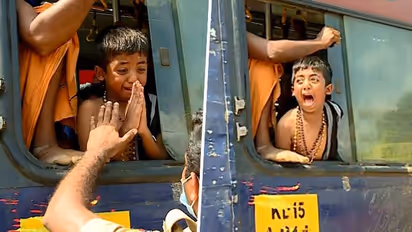 Sabarimala rush: Heart-wrenching video of crying child seeking help to find his father emerges; WATCH
