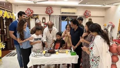 കുടുംബവുമായി ചേര്‍ന്ന്  സിംപിളായി സ്റ്റെല്‍ മന്നന്‍റെ ജന്മദിനാഘോഷം