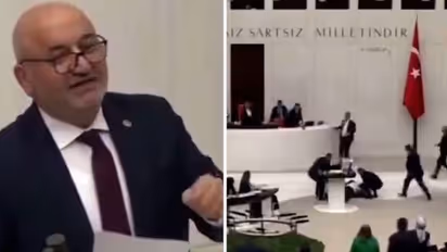 'Will suffer Allah's wrath ': Turkish MP slams Israel for bombing Gaza, then suffers heart attack (WATCH)