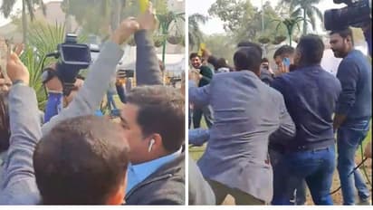 மக்களவைக்குள் அத்துமீறியவர்கள் பயன்படுத்திய புகை கருவி: சண்டையிட்டு கொண்ட டிவி நிருபர்கள்!