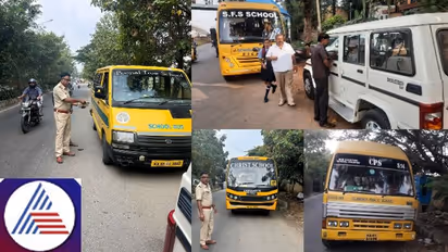 Bengaluru: RTO conduct raids on private school buses over alleged overcrowding of children