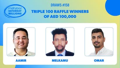 മഹ്സൂസിലുടെ മൂന്ന് പ്രവാസികൾക്ക് ഒരു ലക്ഷം ദിർഹം വീതം സമ്മാനം