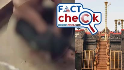 ശബരിമലയിൽ അയ്യപ്പ ഭക്തന്‍റെ തല പൊലീസ് അടിച്ചു പൊട്ടിച്ചെന്ന വീഡിയോ പ്രചാരണം വ്യാജം