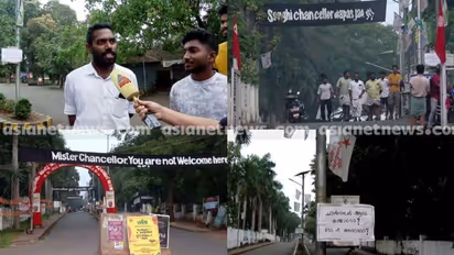 Kerala: SFI erects black banners at Calicut University ahead of Governor's visit