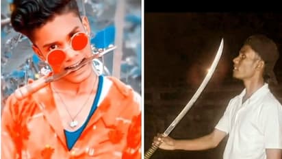 அரிவாள், கத்தியுடன் ரீல்ஸ்; கடை வீதியில் கெத்து காட்டிய இளைஞரை அலேக்காக தூக்கிச்சென்ற காவல்துறை