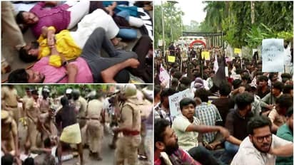 കാലിക്കറ്റ് സർവകശാലയിൽ ഗവർണറെത്തും മുമ്പേ എസ്എഫ്ഐ കരിങ്കൊടി പ്രതിഷേധം, പൊലീസുമായി സംഘർഷം