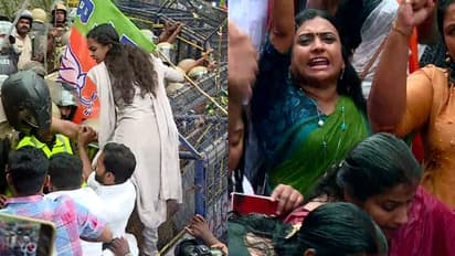 വണ്ടിപ്പെരിയാറിൽ യുവമോർച്ച മാർച്ചിൽ സംഘർഷം; തിരുവനന്തപുരത്ത് മഹിളാ കോൺഗ്രസ് പ്രതിഷേധം