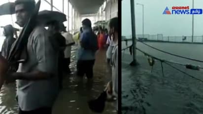 தனித்தீவாக மாறிய திருச்செந்தூர்... முருகன் கோவிலை சுற்றி கரைபுரண்டு ஓடிய வெள்ளம் - வீடியோ இதோ