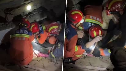 China earthquakes: Dramatic videos of people fleeing, mass destruction, rescue ops and more go viral (WATCH)