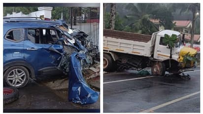 ശബരിമല തീർത്ഥാടകർ സഞ്ചരിച്ച കാറും ടിപ്പറും കൂട്ടിയിടിച്ചു; 5 പേർക്ക് പരിക്ക്, ഒരാളുടെ നില ഗുരുതരം 