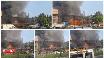 അങ്കമാലിയിൽ ന​ഗരമധ്യത്തിലെ ഷോപ്പിം​ഗ് കോംപ്ലക്സിൽ തീപിടുത്തം