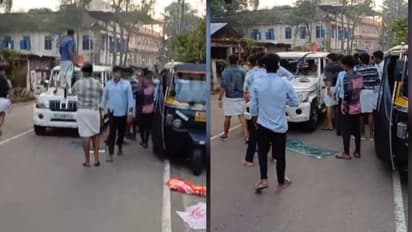 പൊലീസ് ജീപ്പ് തകർത്ത് ഡിവൈഎഫ്ഐ നേതാവ്; അറസ്റ്റ് സിപിഎം തടഞ്ഞു, ബലം പ്രയോഗിച്ച് കസ്റ്റഡി, പ്രതി ചാടിപ്പോയി