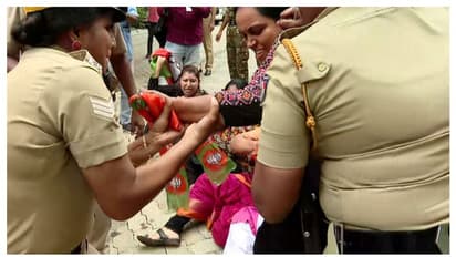 ഡിജിപിയുടെ വീട്ടിലേക്ക് പ്രതിഷേധം; 'നടപടി പൊലീസിന് കളങ്കമുണ്ടാക്കി', മൂന്നു പൊലീസുകാർക്ക് സസ്പെൻഷൻ