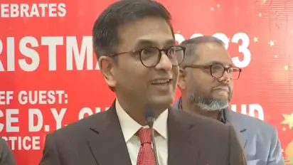 CJI DY Chandrachud singing carols during Christmas celebrations in Supreme Court sparks outburst (WATCH)