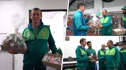 Christmas 2023: Pakistan team present gifts to Australian players ahead of Boxing Day Test match (WATCH)