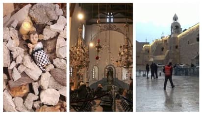 'ഗാസയില് കൊല്ലപ്പെട്ട കുട്ടികള്ക്ക് പ്രതീകാത്മക പുല്ക്കൂട്'; ബെത്ലഹേമിൽ ഇക്കുറി ക്രിസ്മസ് ആഘോഷങ്ങളില്ല