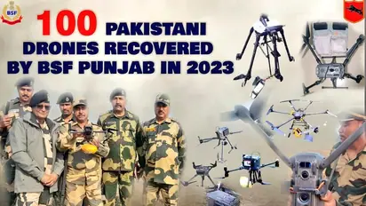 100 Pakistani drones shot down by BSF in 2023; three-pronged strategy for border security unveiled