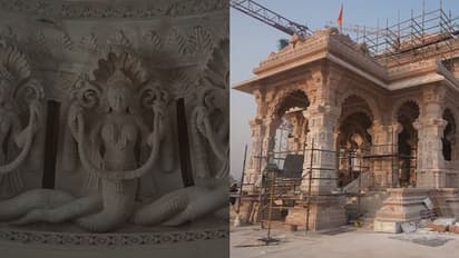 ಶಿಲ್ಪಕಲೆಗಳ ವೈಭವ, ಪುರಾಣಗಳ ಚಿತ್ರಕಾವ್ಯ... ರಾಮಮಂದಿರ ಒಳಾಂಗಣದ First look!