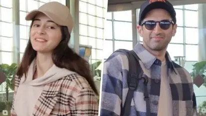 Ananya Panday, Aditya Roy Kapur spotted at Mumbai airport; rumored love-birds headed for New Year vacay- WATCH