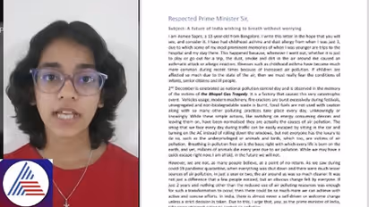 'Right to breathe': 13-year-old Asthma patient pens open letter to PM Modi hoping for clean air in Bengaluru
