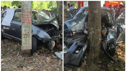 അയ്യപ്പഭക്തരുടെ കാർ അപകടത്തിൽപെട്ടു; ഒരാൾ മരിച്ചു, 3 പേർക്ക് പരിക്ക്; അപകടം പെരുമ്പാവൂരിൽ