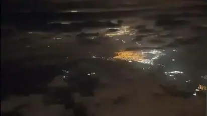 WATCH: Pilot's breathtaking view of night sky blanketed in clouds above Istanbul airport amazes internet
