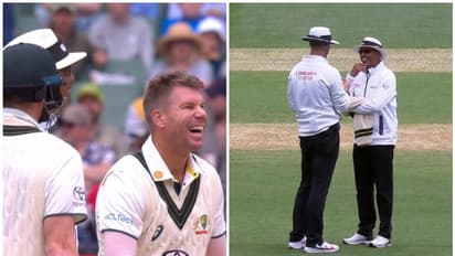 വിചിത്രവും രസകരവുമായ കാരണം! ഓസീസ്-പാക് ടെസ്റ്റ് നിര്ത്തിവെച്ചു; ചിരിയടക്കാനാവാതെ വാര്ണറും അംപയര്മാരും