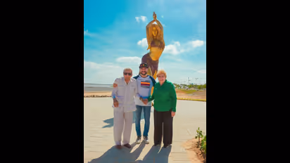 Photos: Shakira's belly-dancing pose statue unveiled in her hometown of Barranquilla