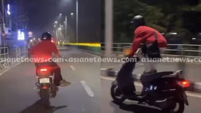 ഓടിക്കൊണ്ടിരുന്ന ബൈക്കിലും സ്കൂട്ടറിലും അഭ്യാസ പ്രകടനം: മൂന്ന് യുവാക്കൾക്കെതിരെ മോട്ടോര് വാഹന വകുപ്പ് നടപടി