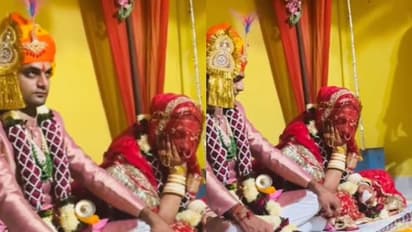 സ്വന്തം കല്ല്യാണമല്ലേ, ഇങ്ങനെയുറങ്ങാമോ? ചടങ്ങില്‍ ഉറങ്ങിപ്പോയ വധുവിനെ തട്ടിയെഴുന്നേൽപ്പിച്ച് വരൻ