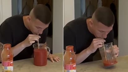 സോസ് കുടിച്ച് ലോക റെക്കോര്ഡ് കരസ്ഥമാക്കി യുവാവ്; വീഡിയോ...