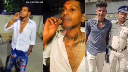 റീലിനായി പൊലീസ് സ്റ്റേഷന് മുന്നില് 'കഞ്ചാവ് വലി'; യുവാവിന് സംഭവിച്ചത്, വീഡിയോ