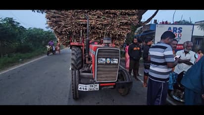 திருத்தணியில் டிராக்டர் மோதி இருசக்கர வாகனத்தில் சென்றவர் சம்பவ இடத்திலேயே பலி