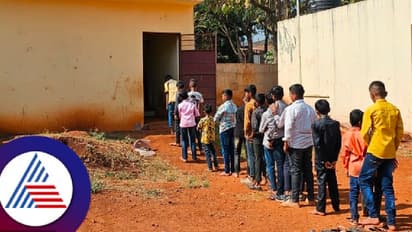 Lack of facilities: Belagavi's govt school students stand in queue for toilets