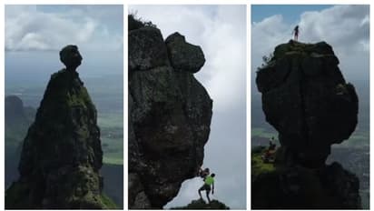 മനുഷ്യശിരസ് പോലൊരു പര്വ്വതം, അത് കീഴടക്കുന്ന യുവതികള്; വീഡിയോ വൈറല് !