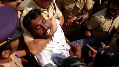 കെ എസ് യു പ്രവര്ത്തകന്റെ കഴുത്ത് മുറുക്കിയ ഡിസിപിക്ക് ഭീഷണി,കോണ്ഗ്രസ് അനുകൂല സമൂഹമാധ്യമങ്ങള്ക്കെതിരെ കേസ്