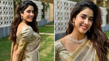 Janhvi Kapoor looks golden as she shares pictures from her Tirupati darshan