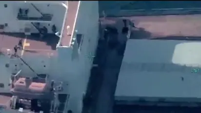 WATCH: First visuals of Indian Navy's MARCOs daring rescue op onboard hijacked vessel MV Lila Norfolk