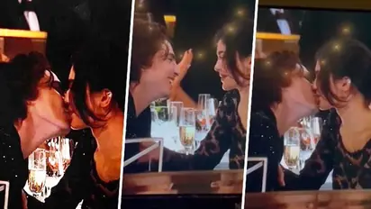 Viral Video: Kylie Jenner shares passionate kiss with Timothee Chalamet at Golden Globes 2024